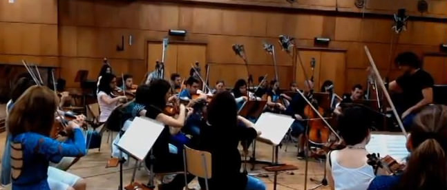 Enregistrement du New Symphony Orchestra de Sofia par Jannick Reichert