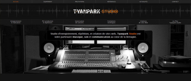 refonte du site web tyanpark studio par Béatrice Lemasle